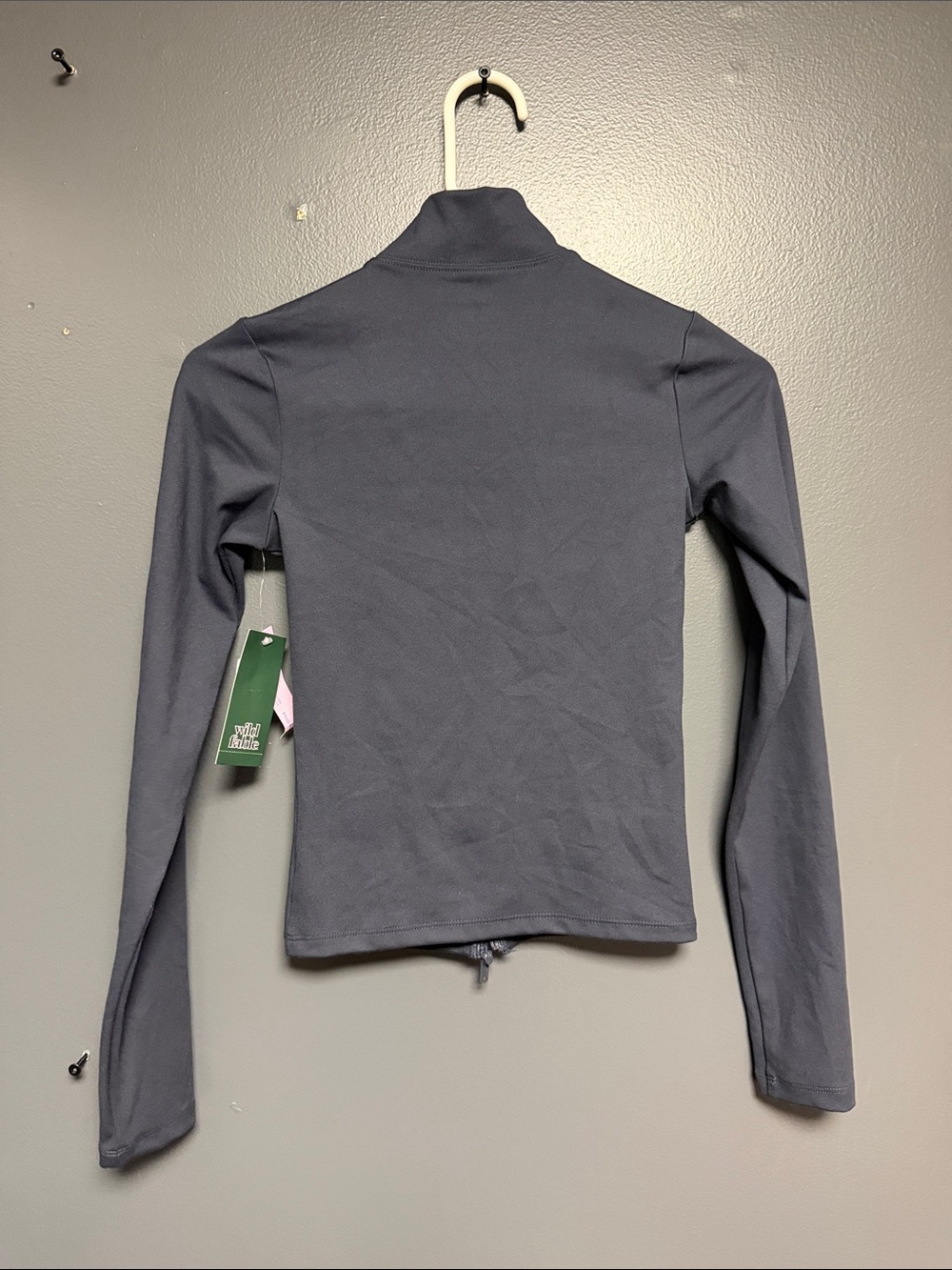 Wild Fable ButterBliss Full Zip Workout Jacket Slate Black XXS Athleisure NWT - Picture 3 of 3
